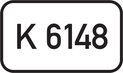 Straßenschild Kreisstraße K 6148