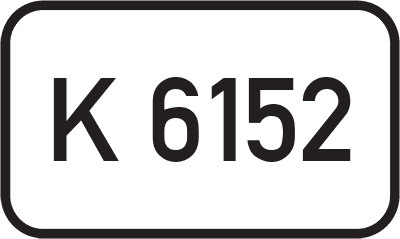 Straßenschild Kreisstraße K 6152