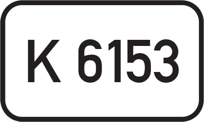 Straßenschild Kreisstraße K 6153