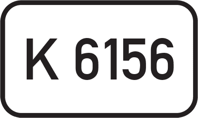 Straßenschild Kreisstraße K 6156