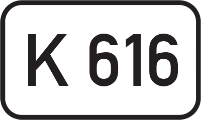 Straßenschild Kreisstraße K 616