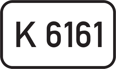 Straßenschild Kreisstraße K 6161