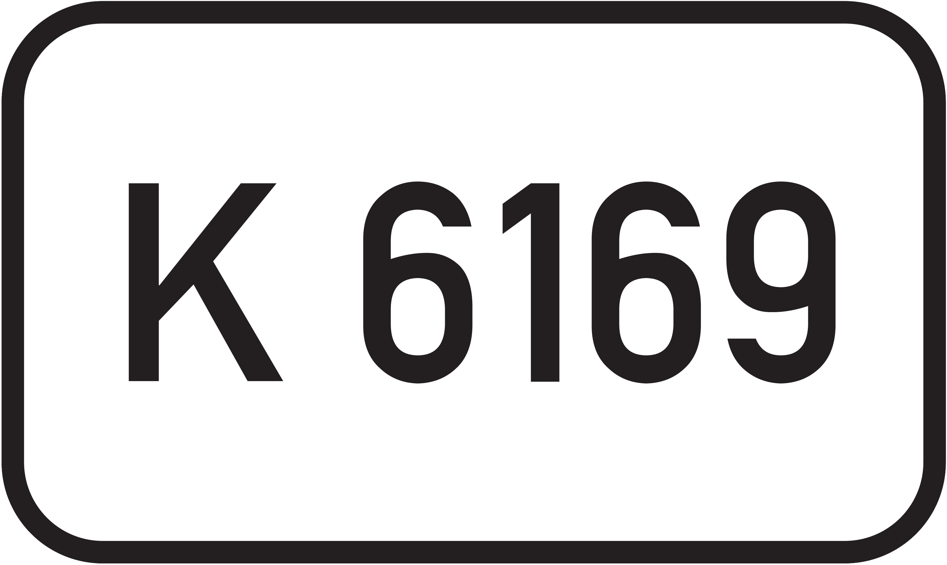 Straßenschild Kreisstraße K 6169