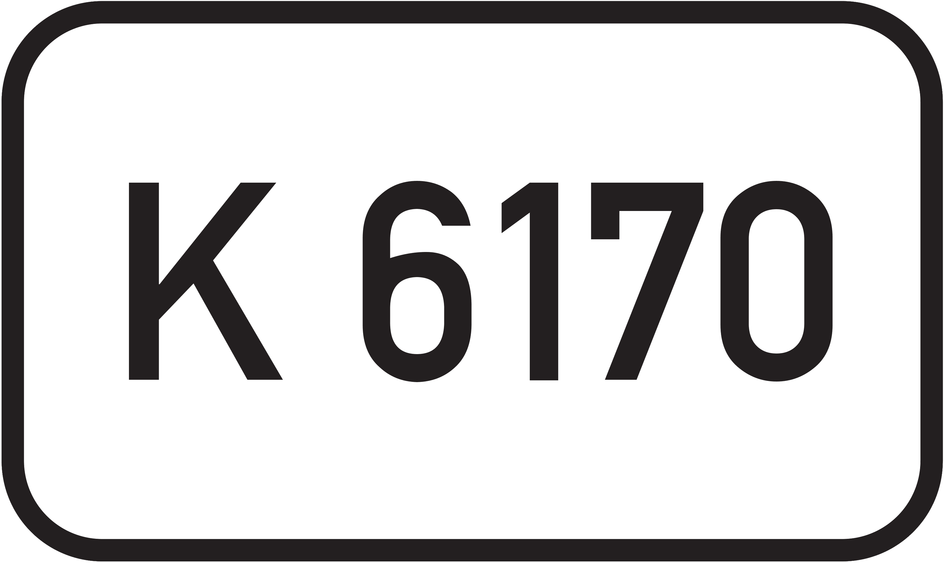 Straßenschild Kreisstraße K 6170