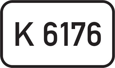 Straßenschild Kreisstraße K 6176