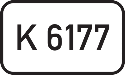 Straßenschild Kreisstraße K 6177