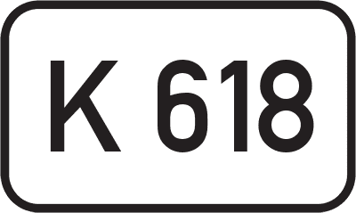 Straßenschild Kreisstraße K 618