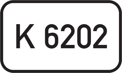 Straßenschild Kreisstraße K 6202