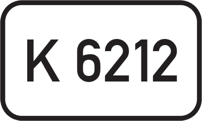 Straßenschild Kreisstraße K 6212