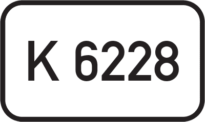 Straßenschild Kreisstraße K 6228