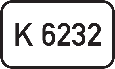 Straßenschild Kreisstraße K 6232