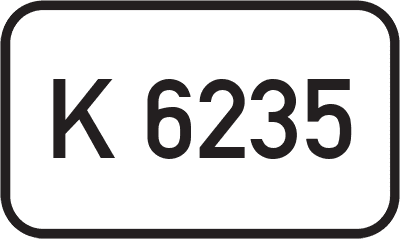 Straßenschild Kreisstraße K 6235