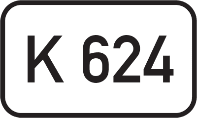 Straßenschild Kreisstraße K 624