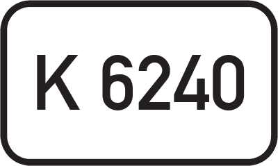 Straßenschild Kreisstraße K 6240