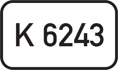 Straßenschild Kreisstraße K 6243