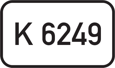 Straßenschild Kreisstraße K 6249