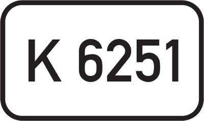 Straßenschild Kreisstraße K 6251