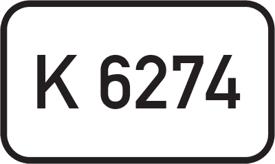 Straßenschild Kreisstraße K 6274