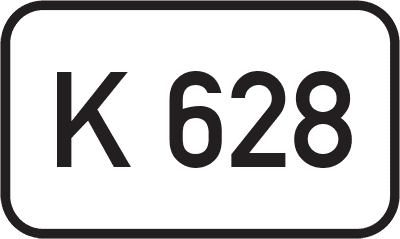 Straßenschild Kreisstraße K 628