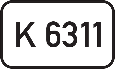 Straßenschild Kreisstraße K 6311
