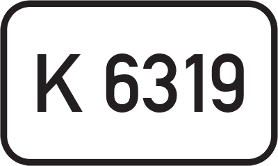 Straßenschild Kreisstraße K 6319