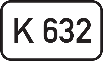 Straßenschild Kreisstraße K 632