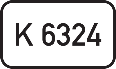 Straßenschild Kreisstraße K 6324