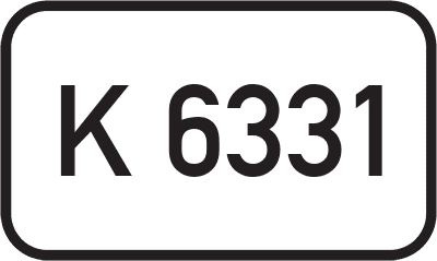 Straßenschild Kreisstraße K 6331