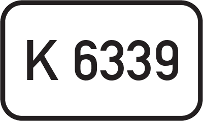 Straßenschild Kreisstraße K 6339