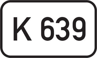 Straßenschild Kreisstraße K 639