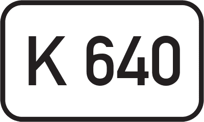 Straßenschild Kreisstraße K 640