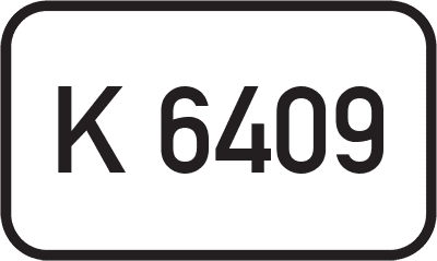 Straßenschild Kreisstraße K 6409