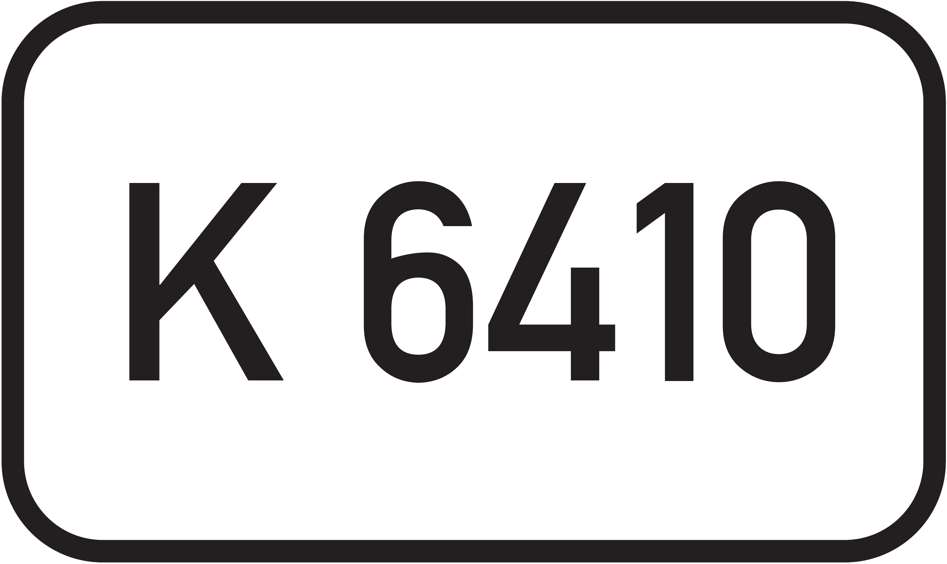 Straßenschild Kreisstraße K 6410