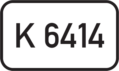 Straßenschild Kreisstraße K 6414