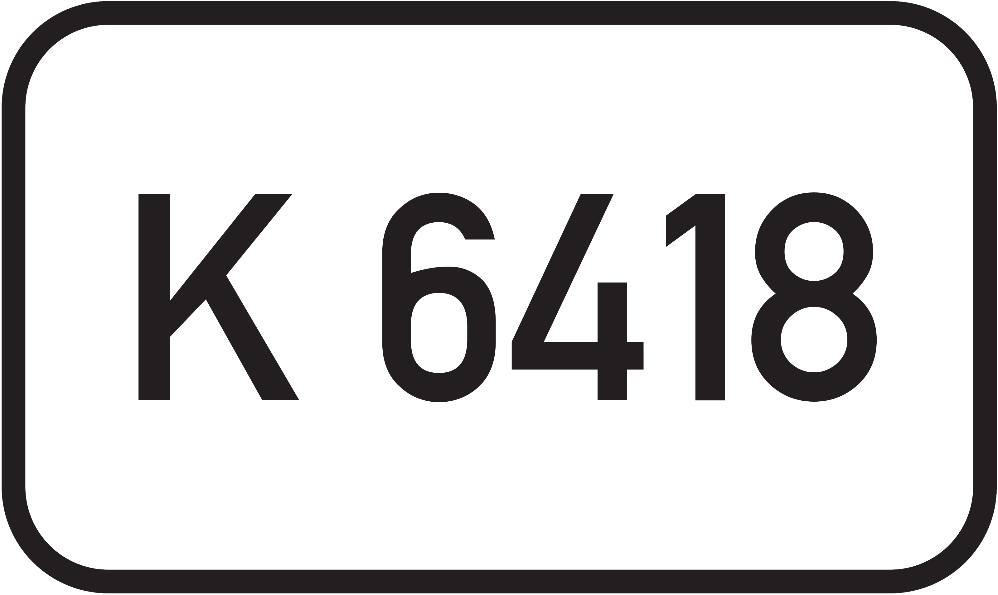 Straßenschild Kreisstraße K 6418