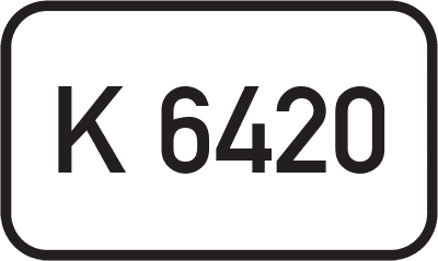 Straßenschild Kreisstraße K 6420