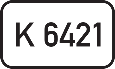 Straßenschild Kreisstraße K 6421