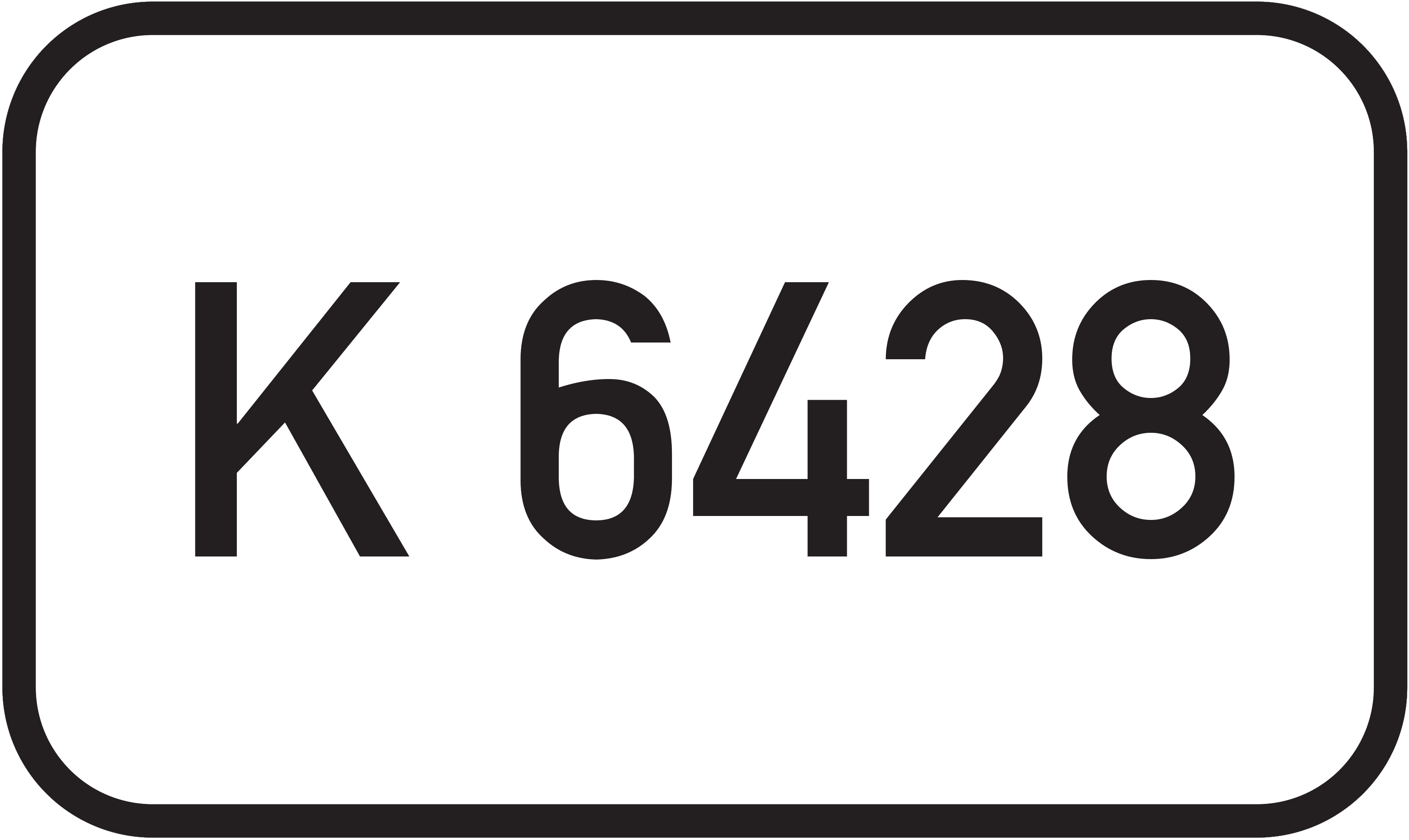 Straßenschild Kreisstraße K 6428