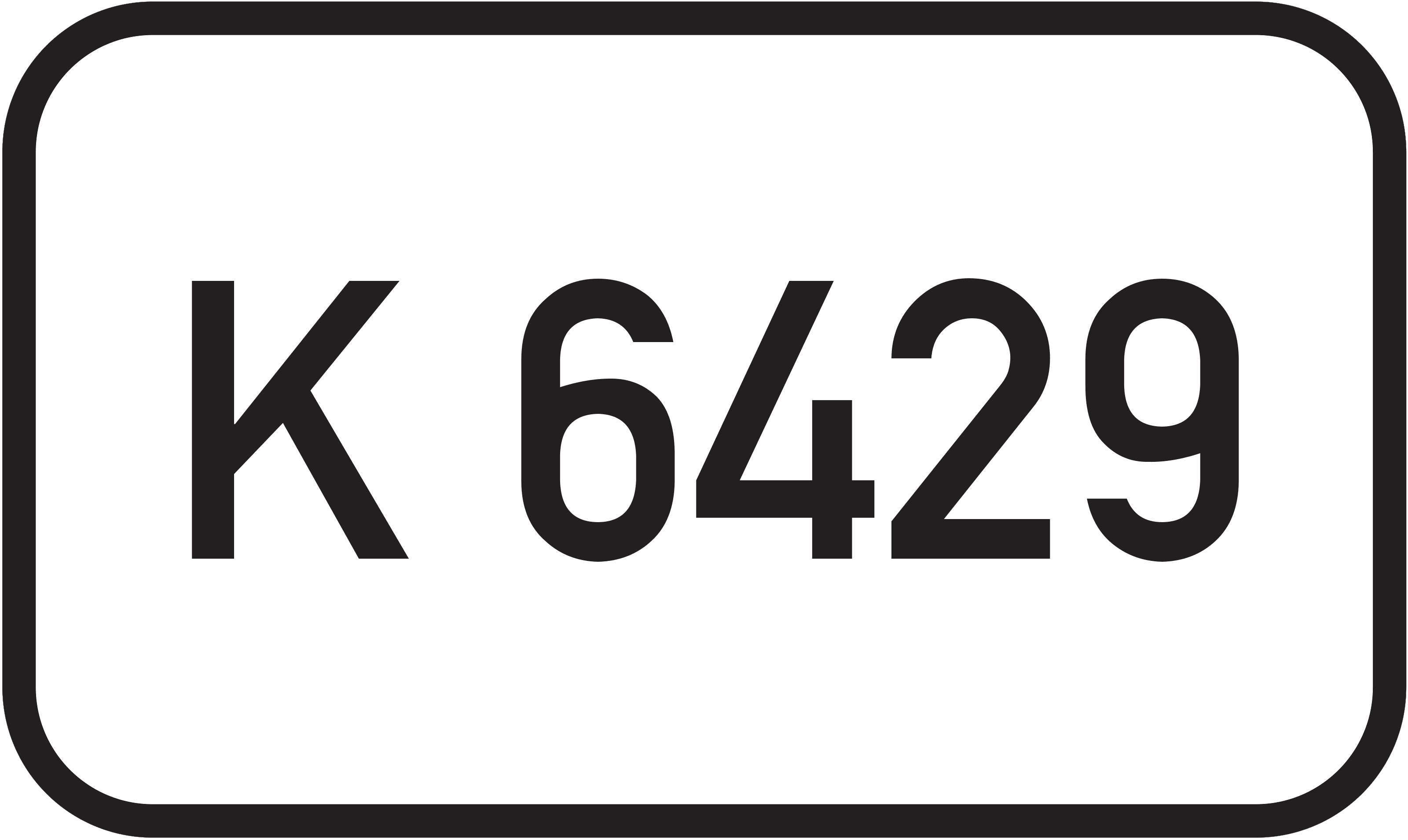 Straßenschild Kreisstraße K 6429