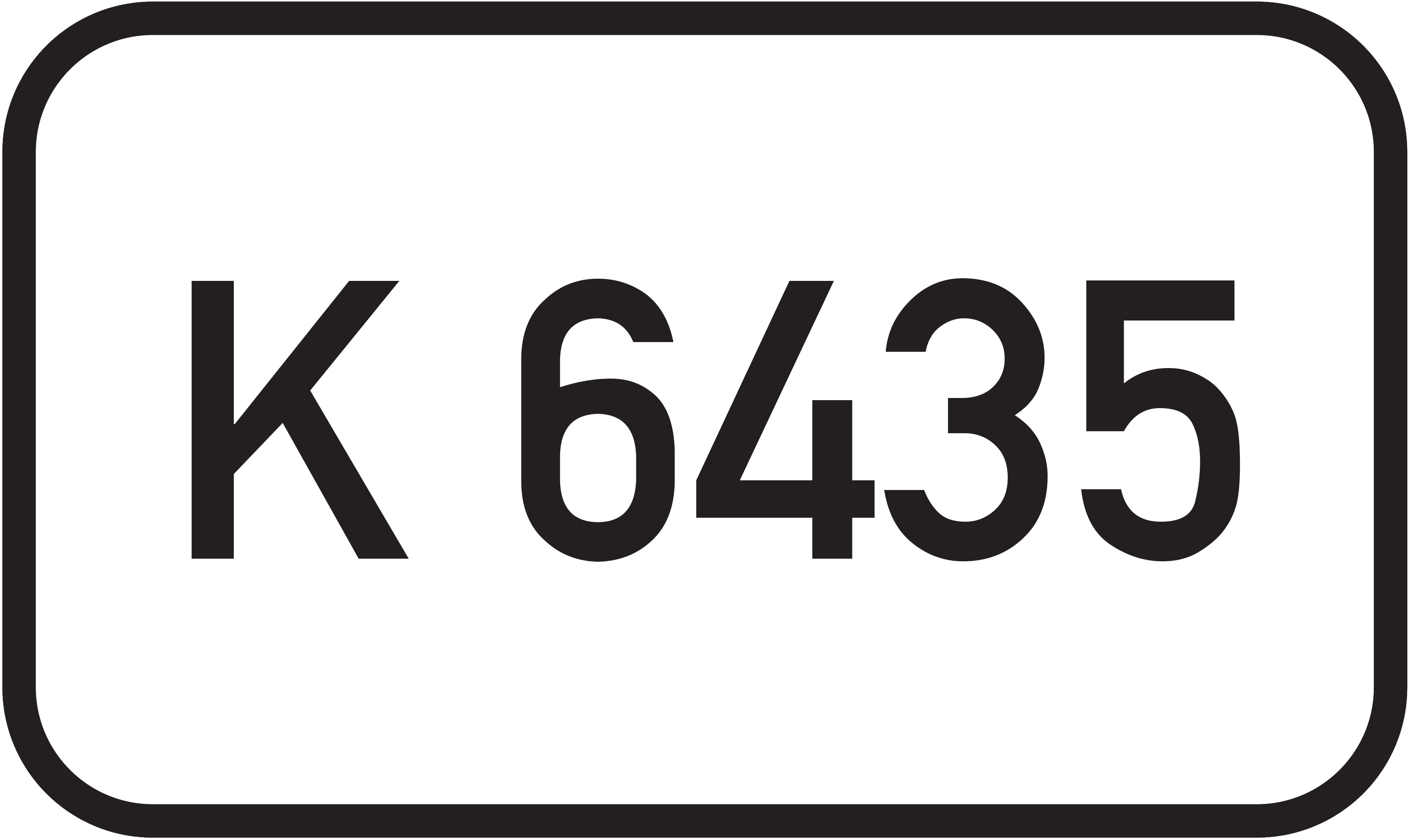 Straßenschild Kreisstraße K 6435