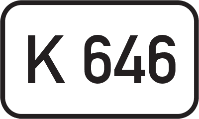 Straßenschild Kreisstraße K 646