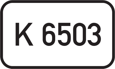Straßenschild Kreisstraße K 6503
