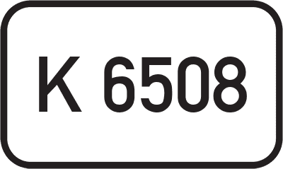Straßenschild Kreisstraße K 6508