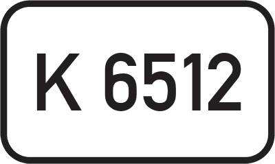 Straßenschild Kreisstraße K 6512
