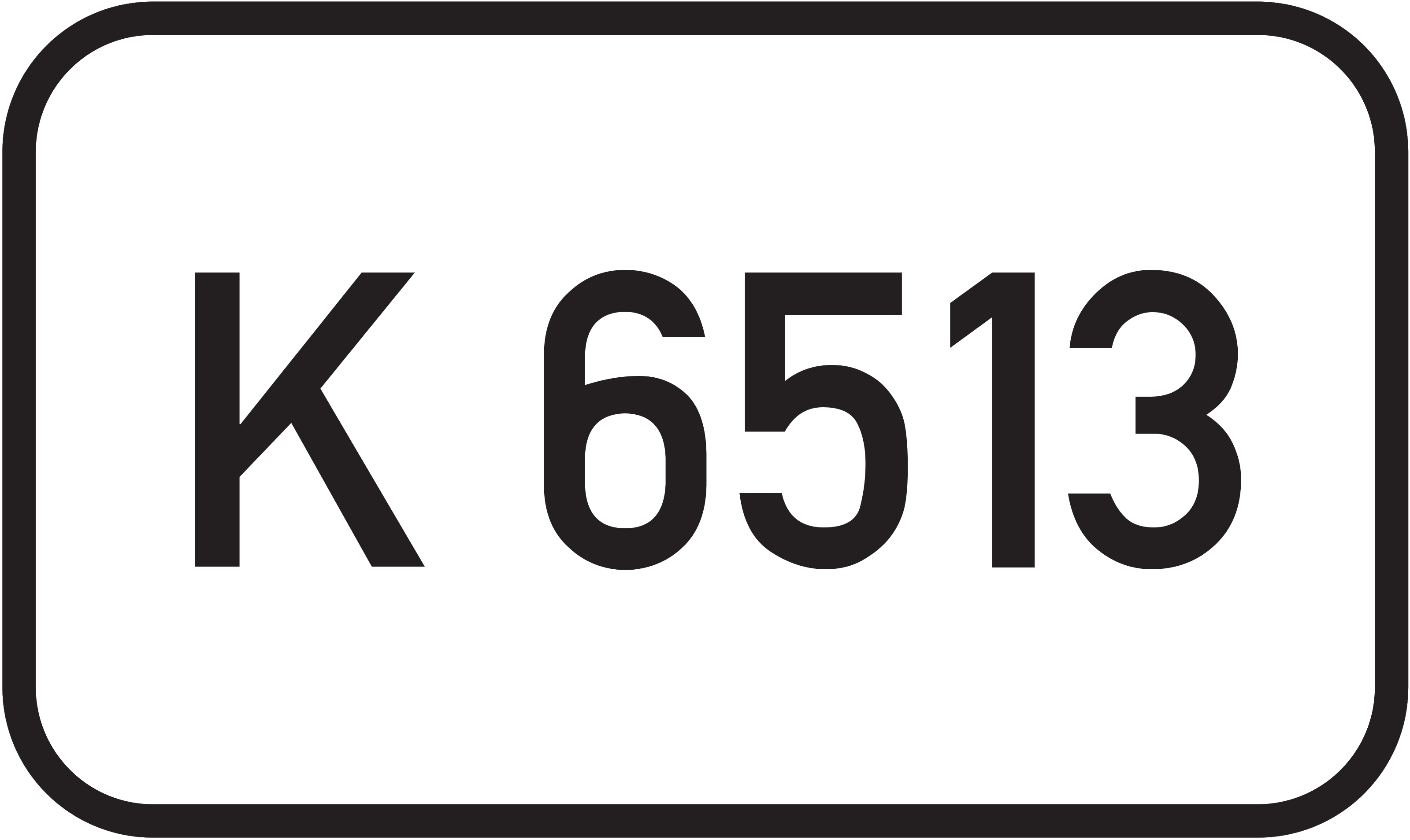 Straßenschild Kreisstraße K 6513