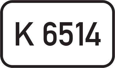 Straßenschild Kreisstraße K 6514