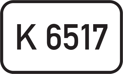 Straßenschild Kreisstraße K 6517