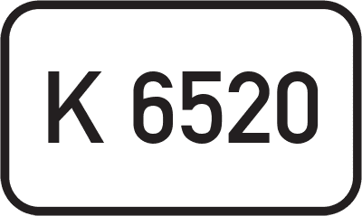 Straßenschild Kreisstraße K 6520