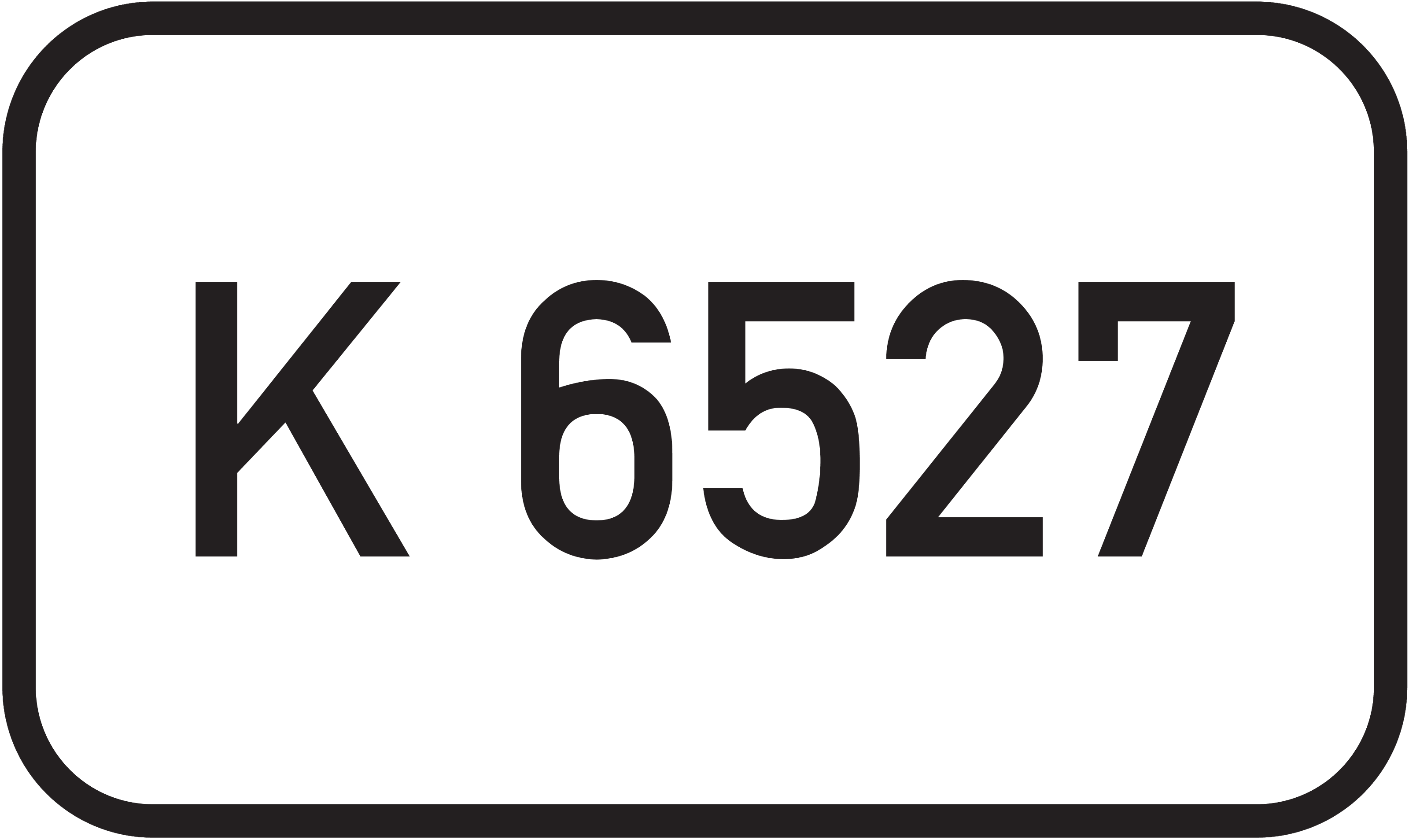 Straßenschild Kreisstraße K 6527
