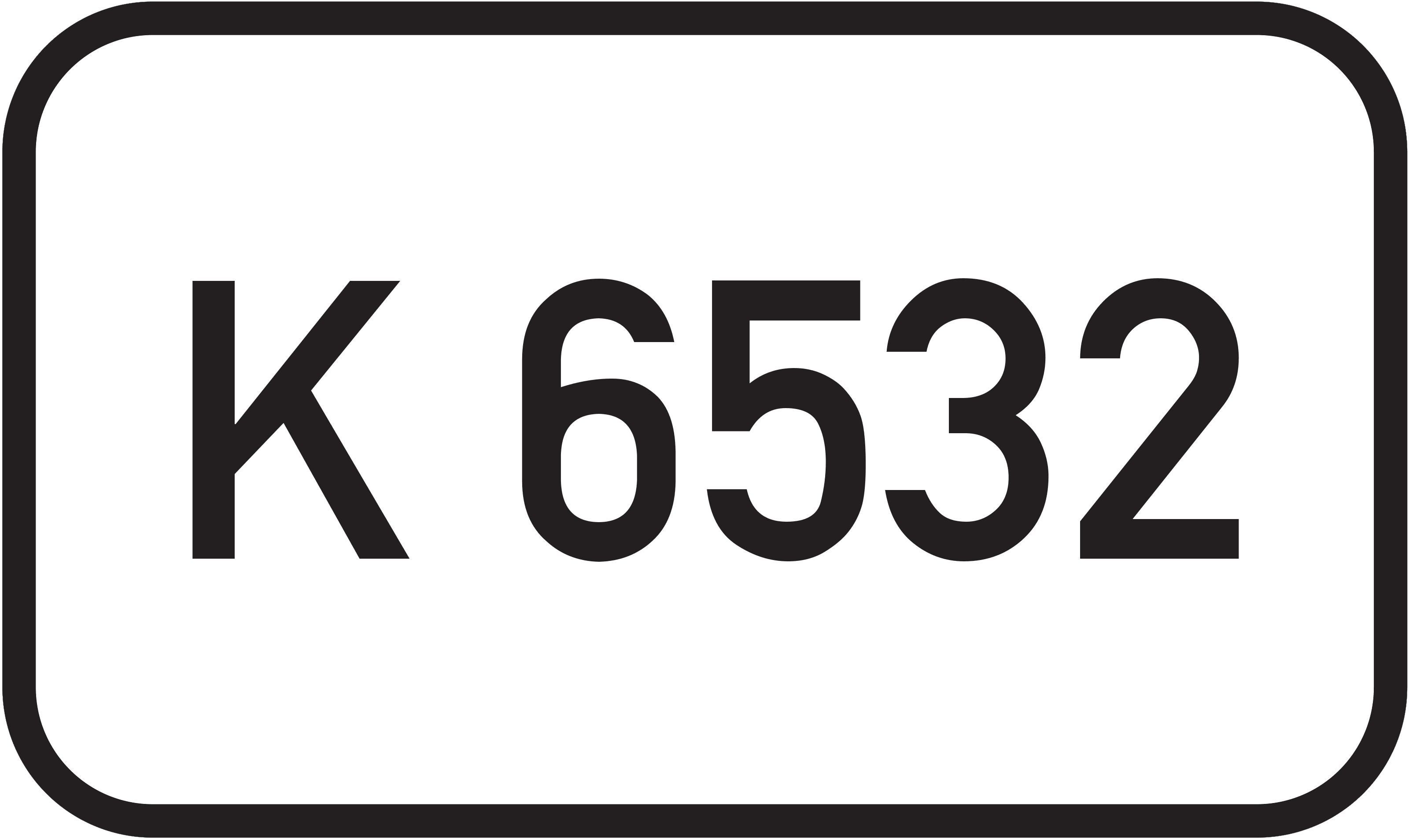 Straßenschild Kreisstraße K 6532